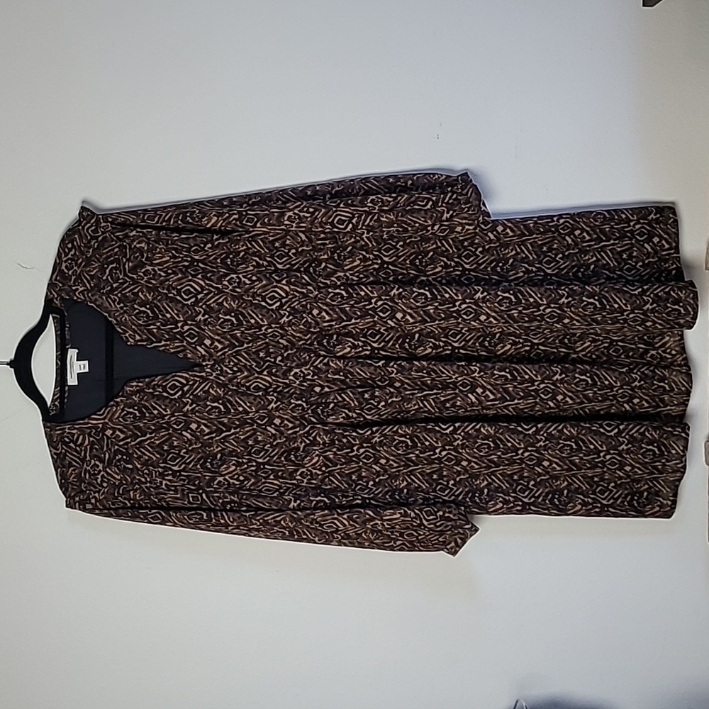 Beach lunch lounge Dress Womens size L Kelsea babydoll long sleeve  - Picture 2 of 7